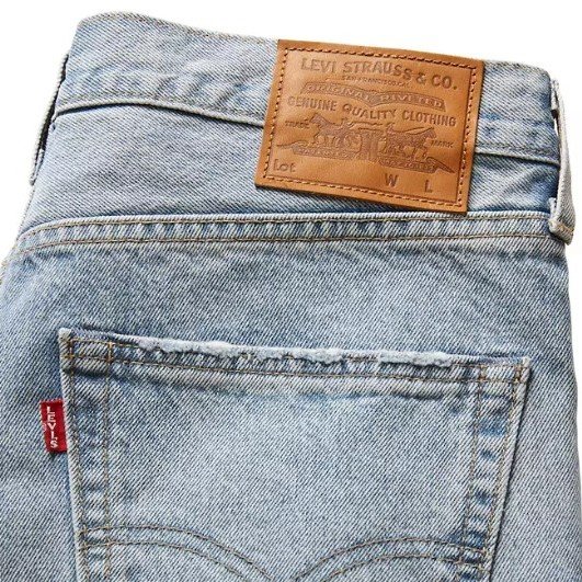 First row denim varsity jacket