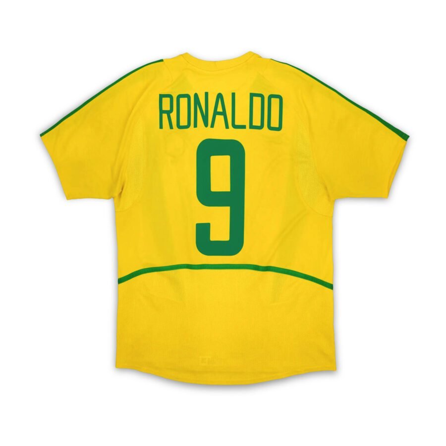 Brazil 2002 World Cup Retro Home Jersey - Ronaldo No.9