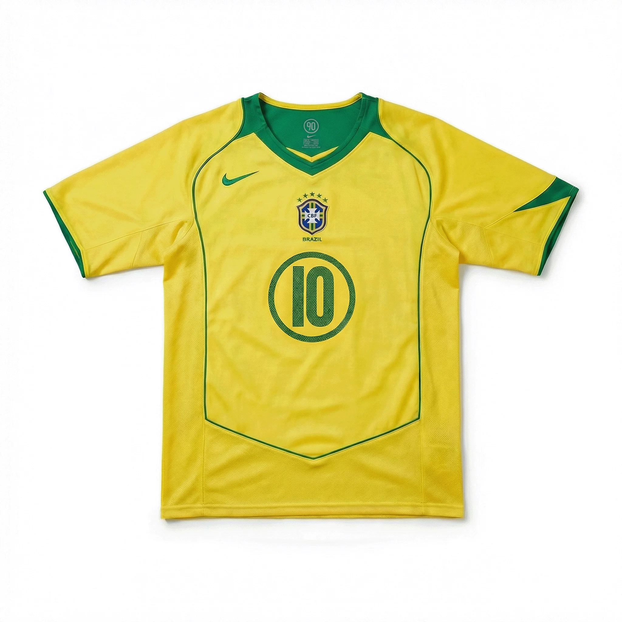 Brazil 2004 Total 90 Reissue Jersey - Ronaldinho No.10
