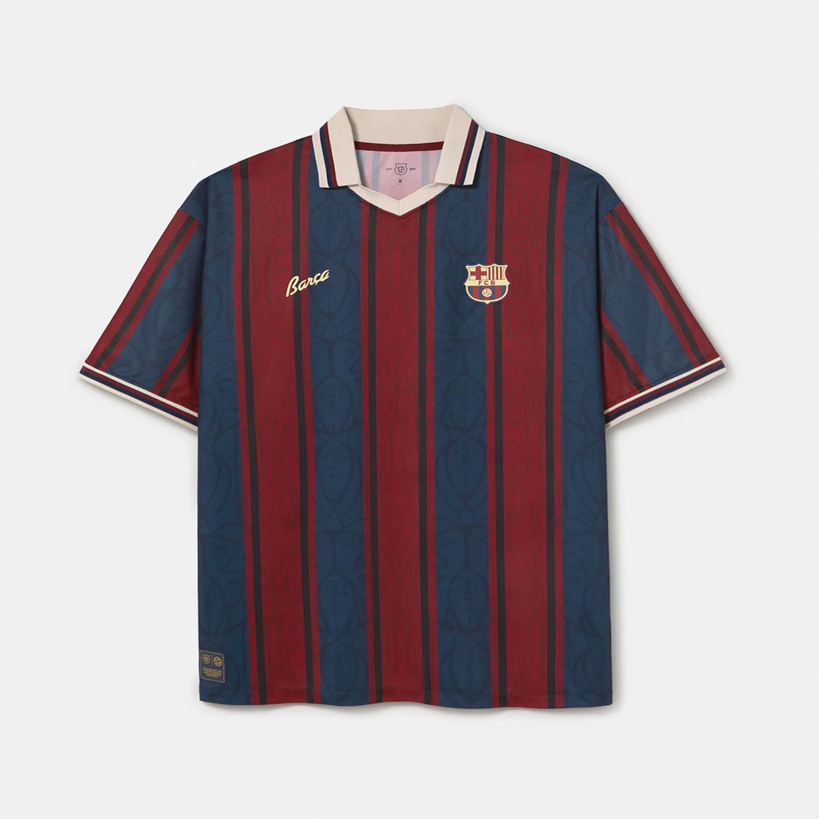 FC Barcelona 2025 Modernist 125th Anniversary Oversize Polo Jersey
