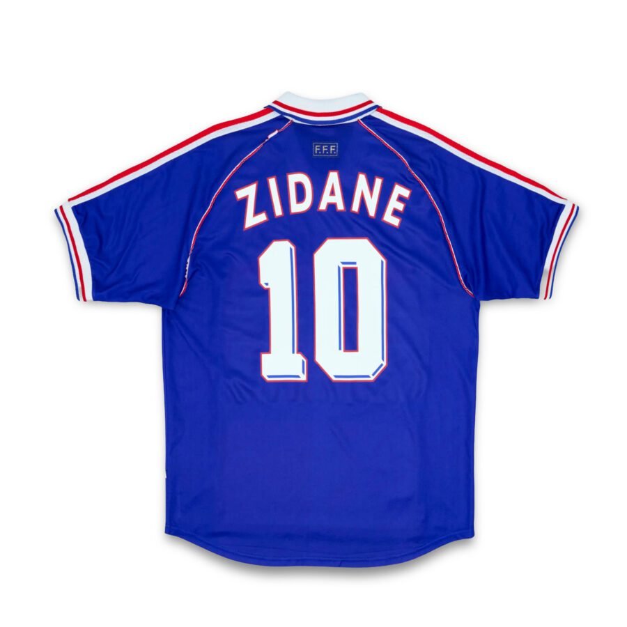 France 1998 World Cup Retro Home Jersey - Zidane No.10