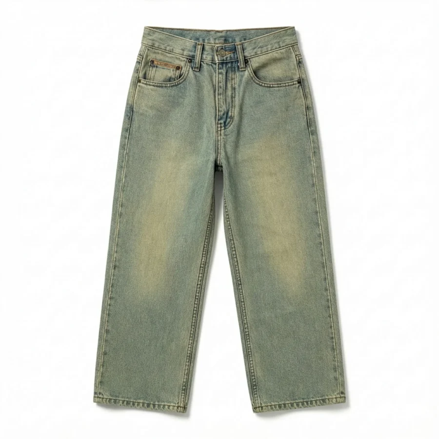 Dirty Vintage Wash Baggy Denim Jeans – V2 Street Fit