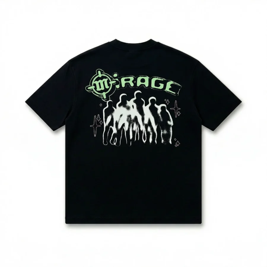 MIRAGE Phantom Crew Oversized Graphic Streetwear Tee