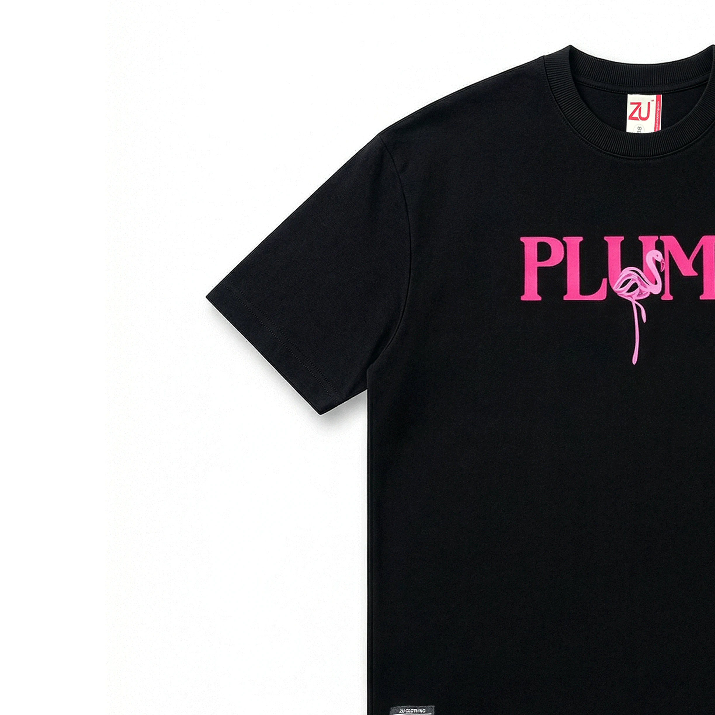 PLUME LOYAL HEARTS Oversized Graphic Streetwear Tee