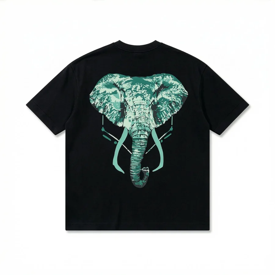 THE TUSKERS KING Oversized Graphic Streetwear Tee