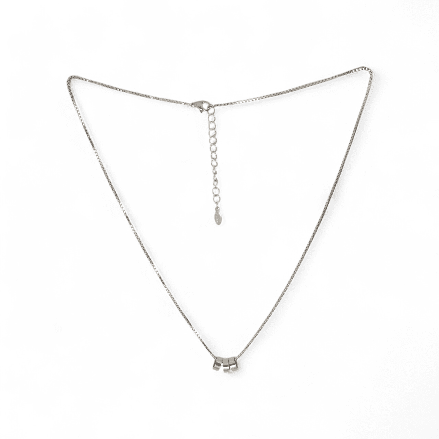 Triple Ring Pendant Chain – Core Silver Edition