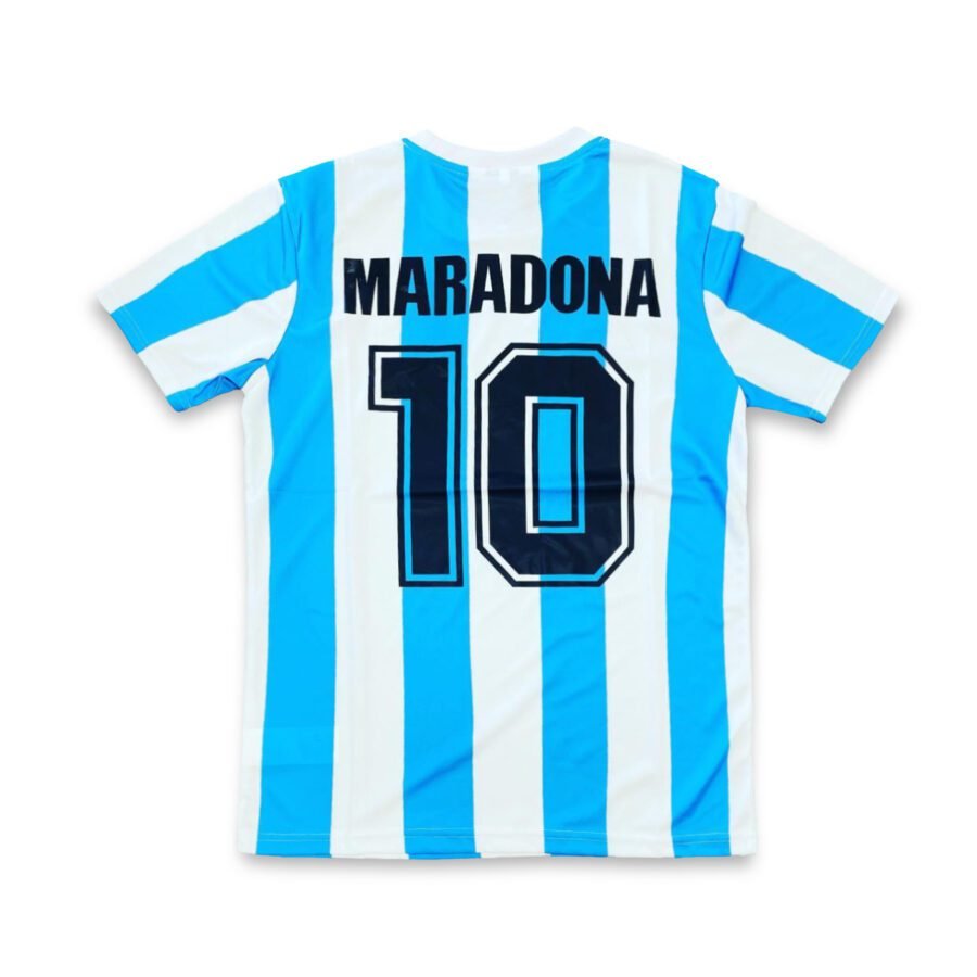 Argentina 1986 World Cup Retro Home Jersey - Maradona No.10