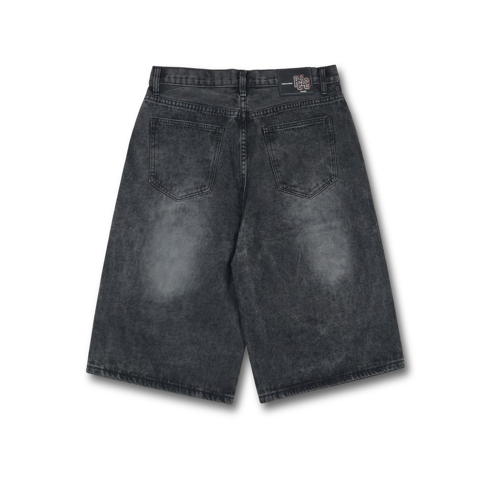 Ash Drip Baggy Denim Jorts – Y2K Streetwear Fit