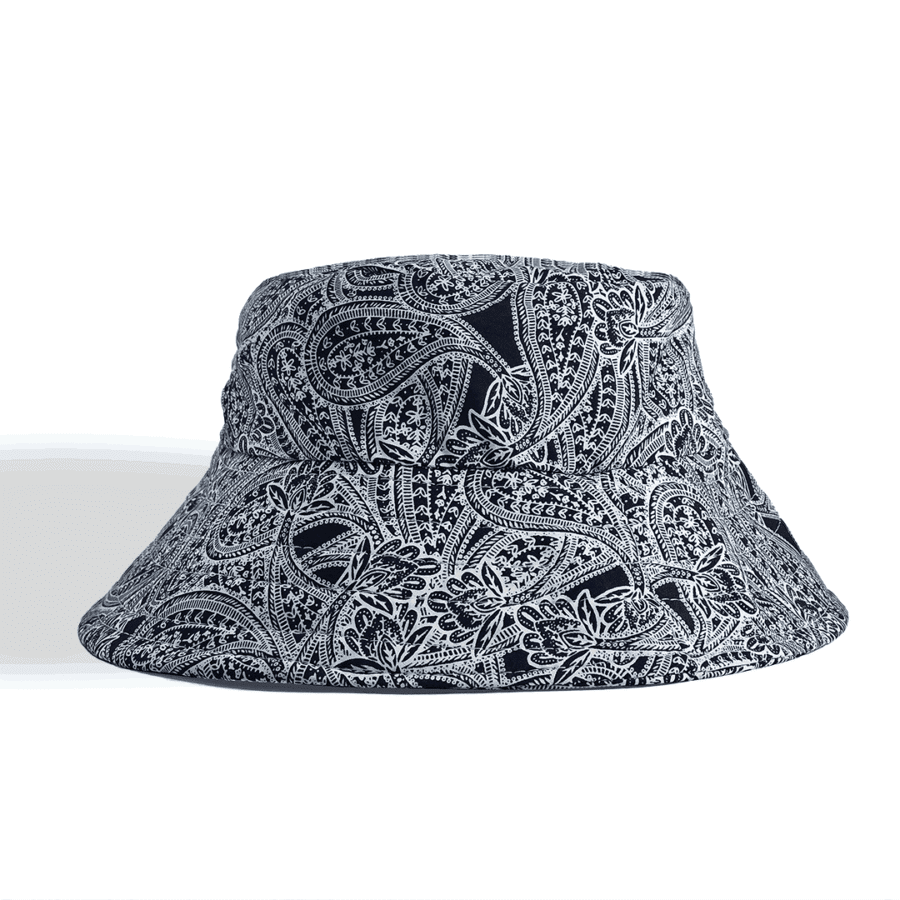 Paisley Bucket Hat With Matching Face Mask