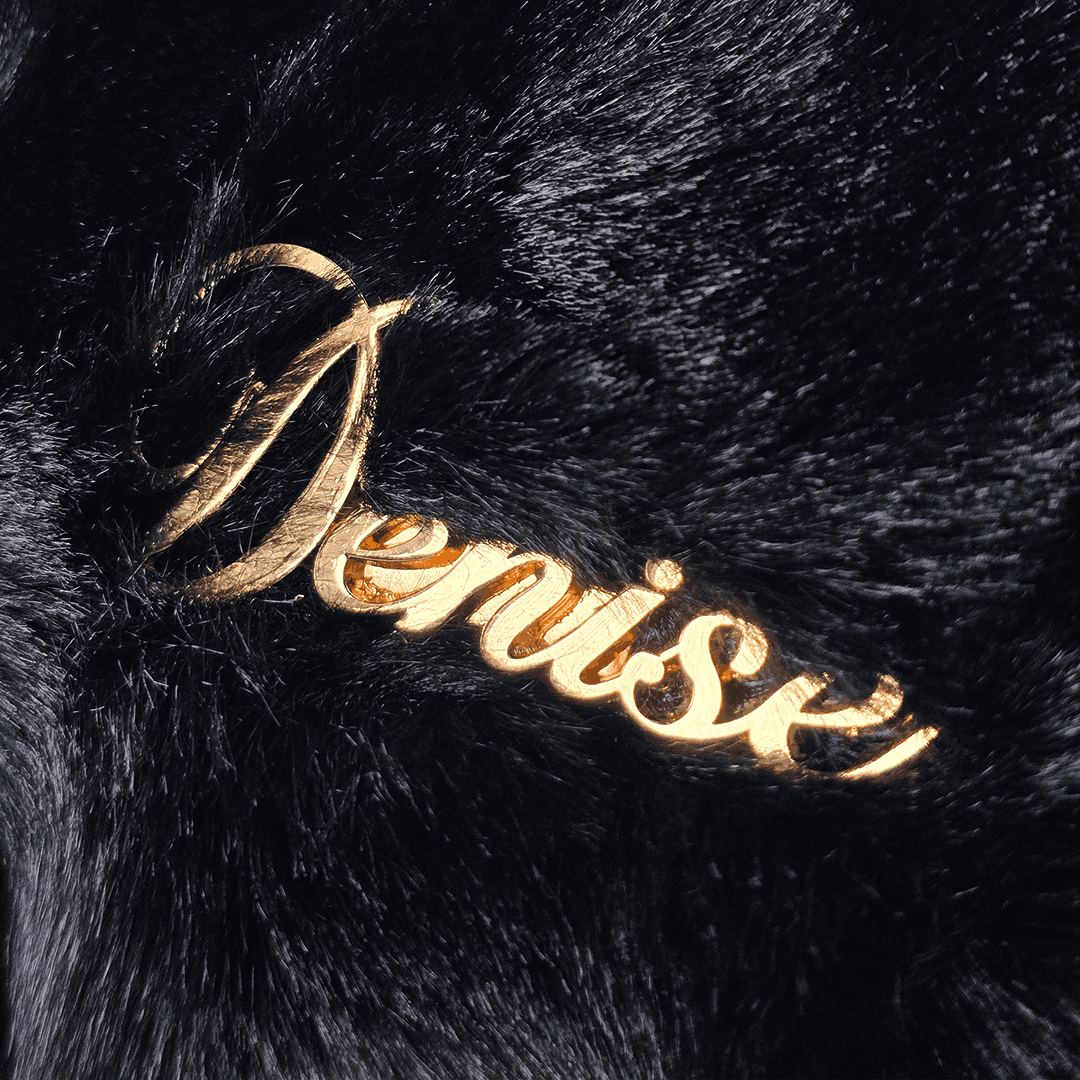 Denise Noir Plush Mini Hand Bag – Faux Fur Carry
