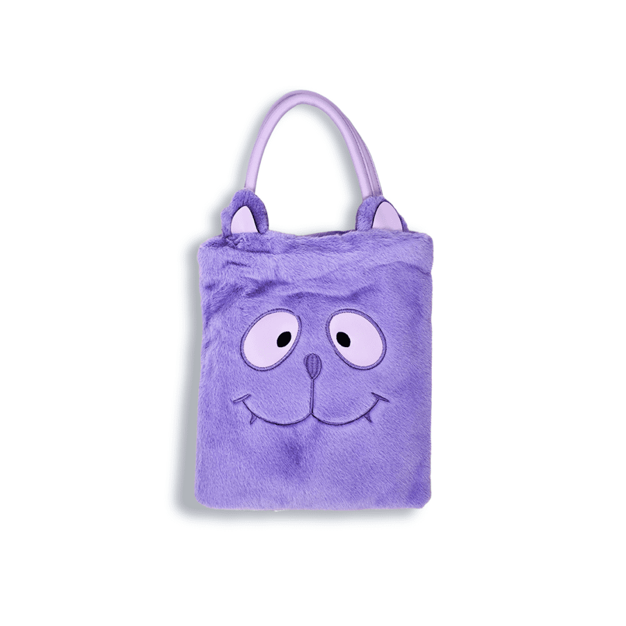 Luna Plush Hand Tote Mini Bag – Cartoon Face