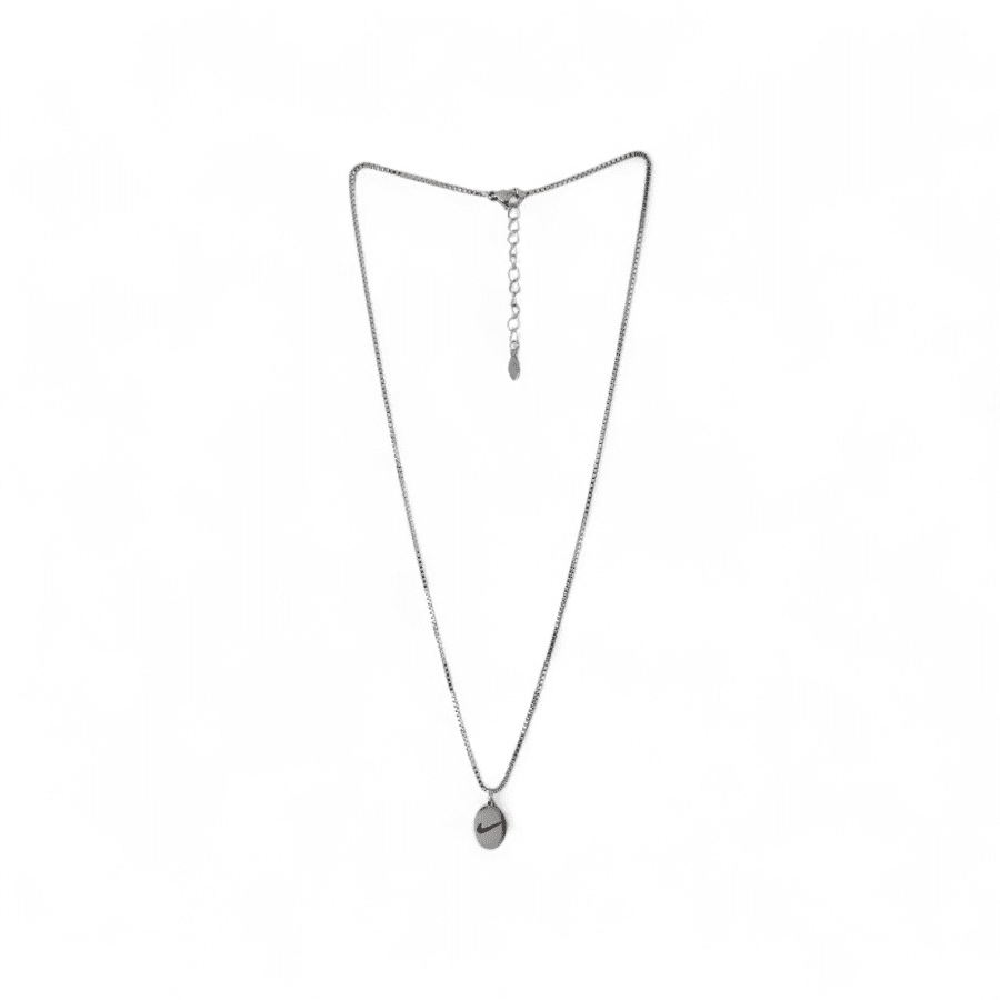 Swoosh Icon Engraved Charm Chain – Silver Air Edition