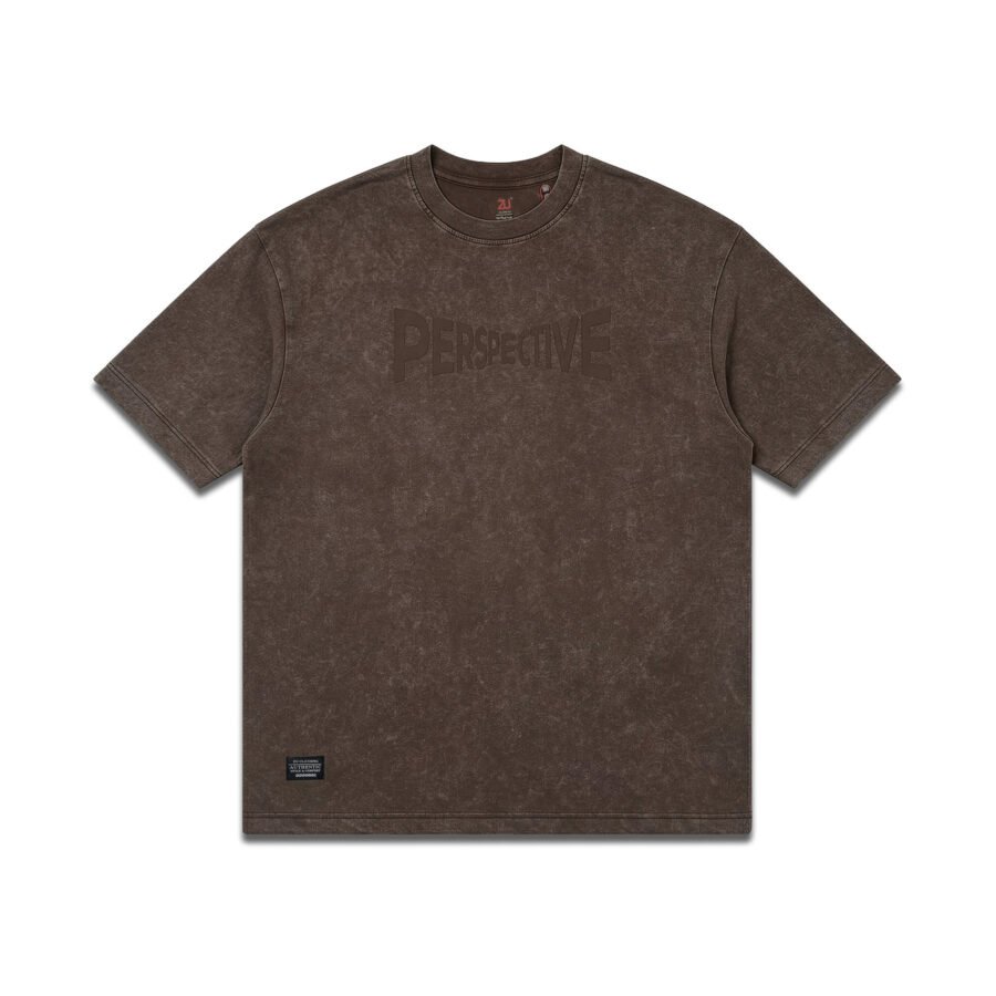 Acid Wash Oversized Tee – Perspective Brown