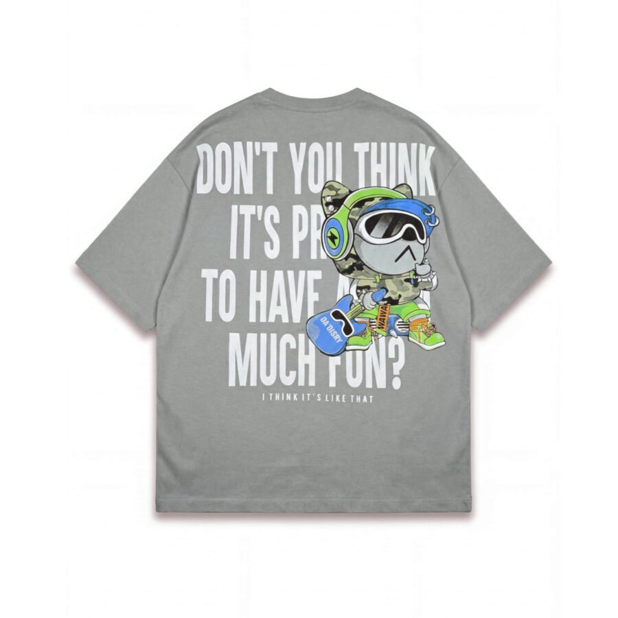 Think It's Like That Graphic Oversized Tee