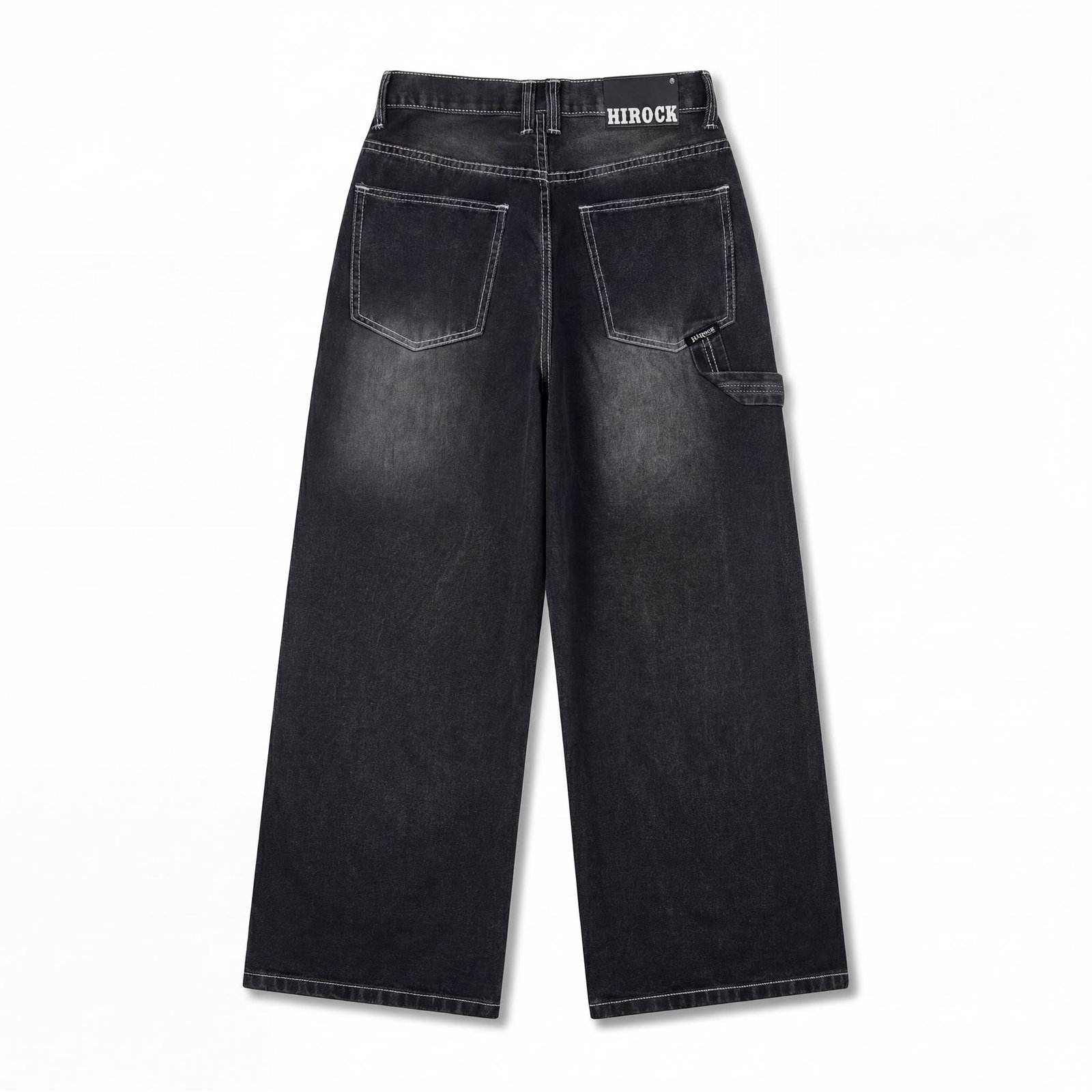 90's Vintage Heavy Washed Super Baggy Wide Leg Denim