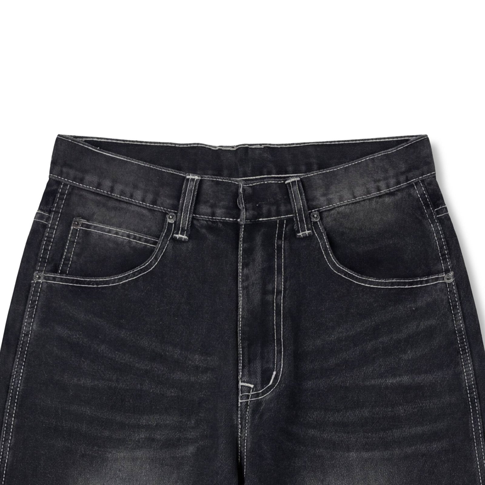 90's Vintage Heavy Washed Super Baggy Wide Leg Denim