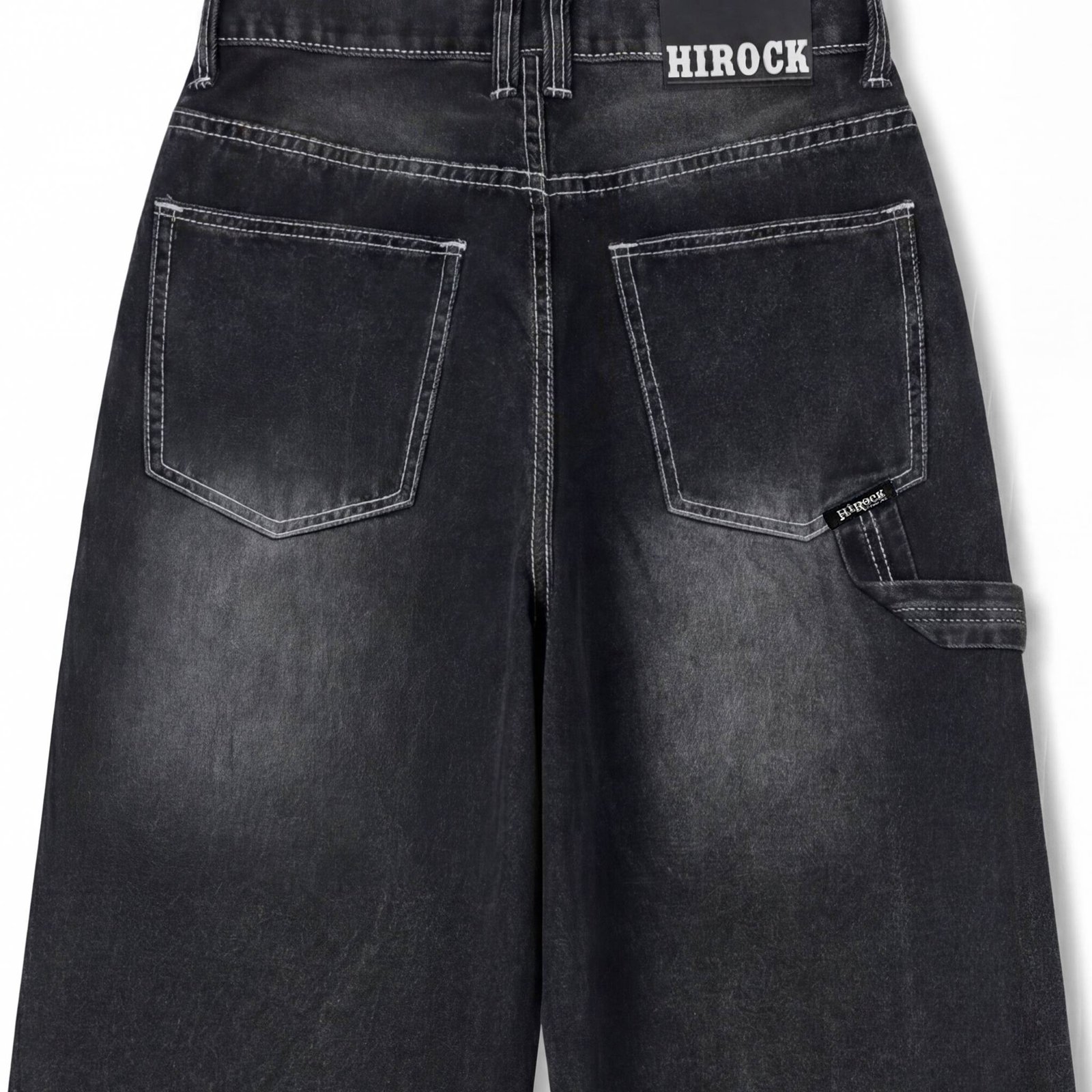 90's Vintage Heavy Washed Super Baggy Wide Leg Denim
