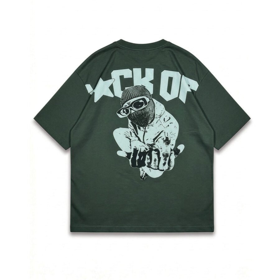 F*ck off Rebel Street Graphic Oversized Tee