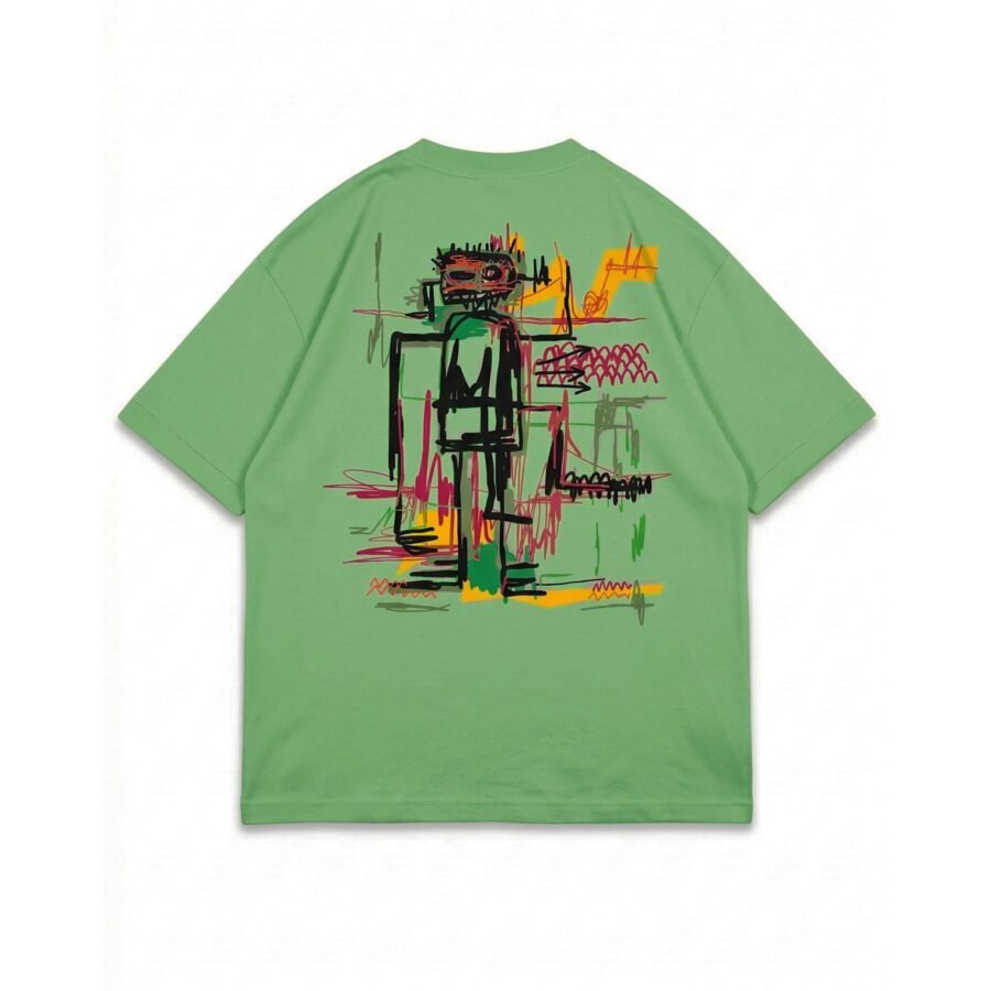 Basquiat Robot Oversized Graphic Tee