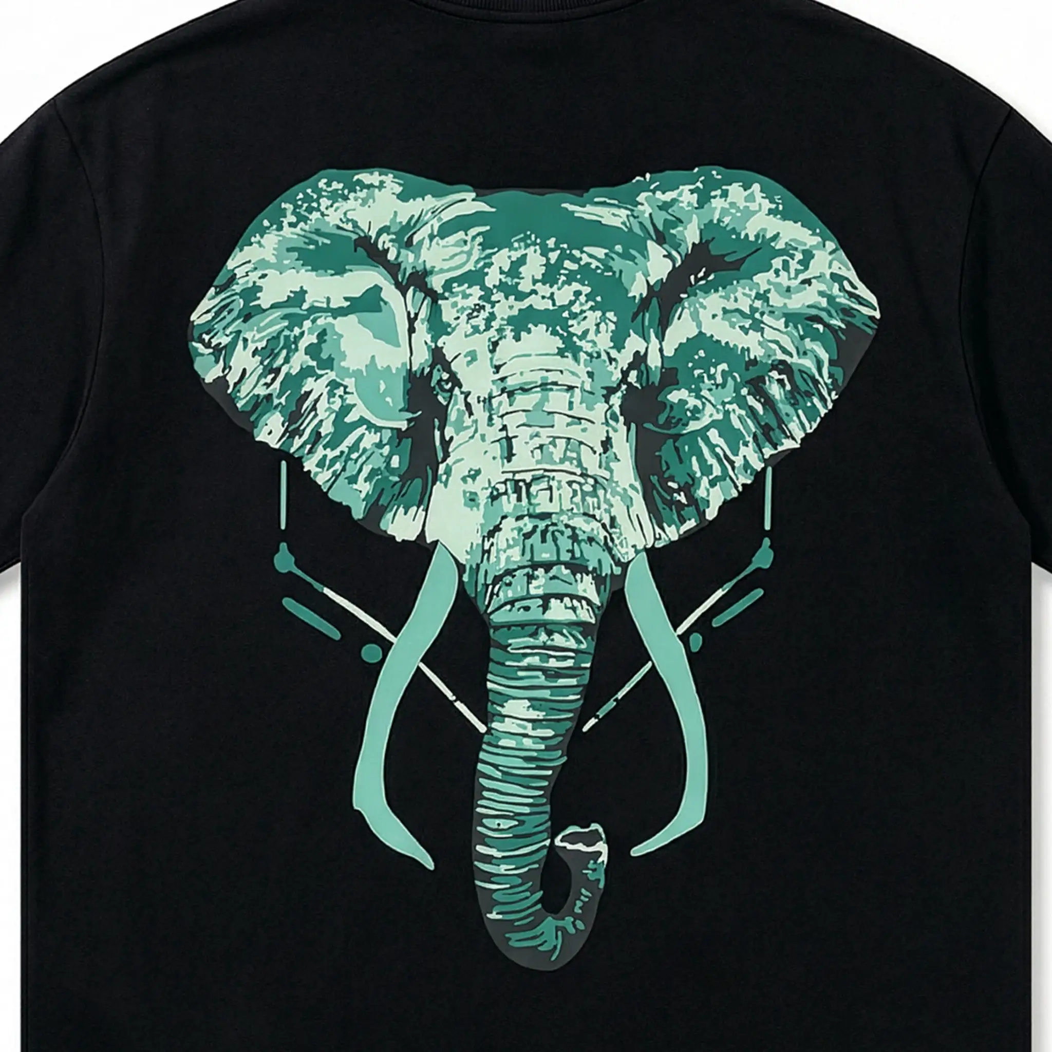 THE TUSKERS KING Oversized Graphic Streetwear Tee
