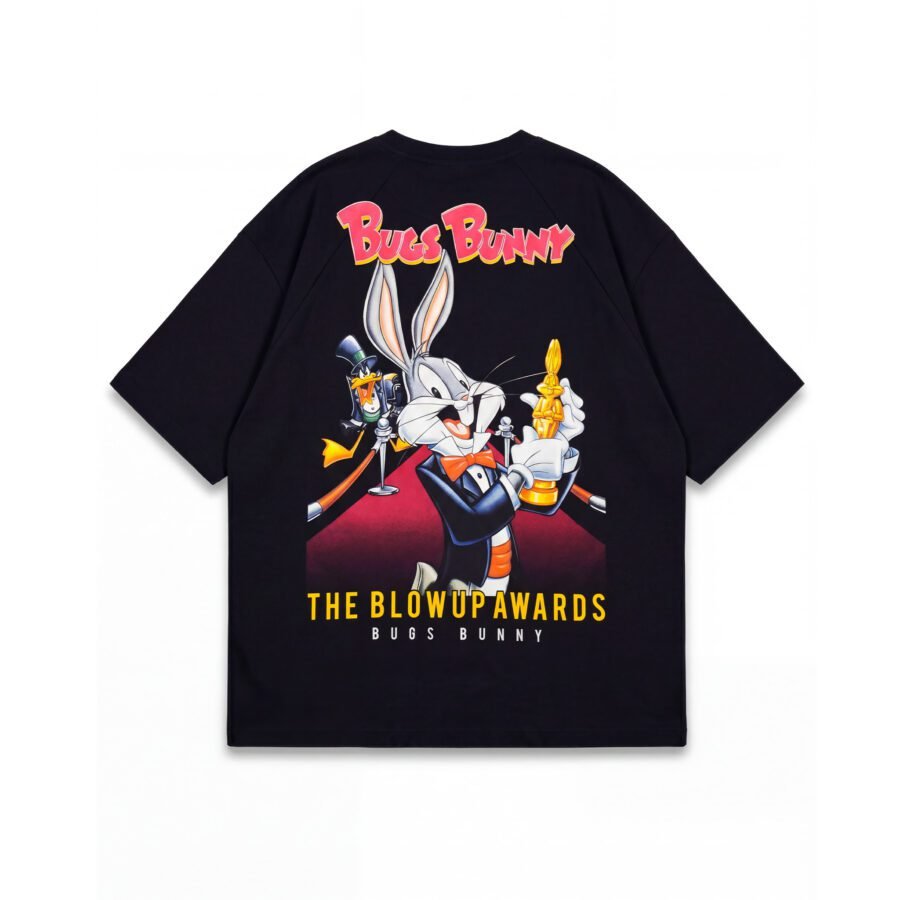 Bugs Bunny Blow-Up Award Night Graphic Oversized Tee