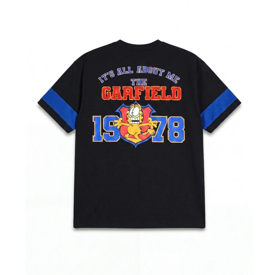 Garfield 1978 Varsity Graphic Tee – Black