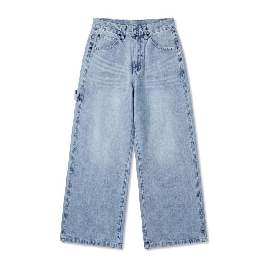90's Vintage Heavy Washed Super Baggy Wide Leg Denim