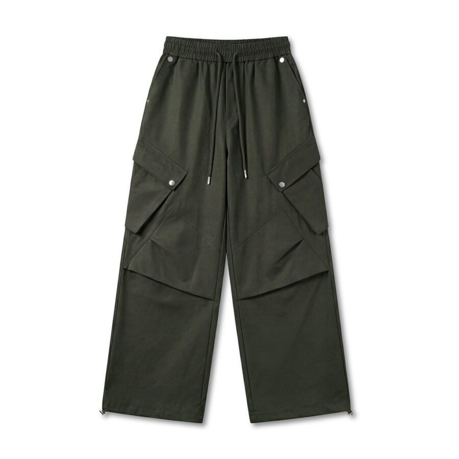 Core Wide Utility Cargo Pants – Adjustable Hem