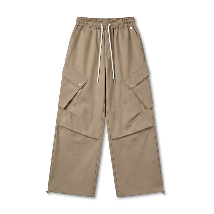 Core Wide Utility Cargo Pants – Adjustable Hem