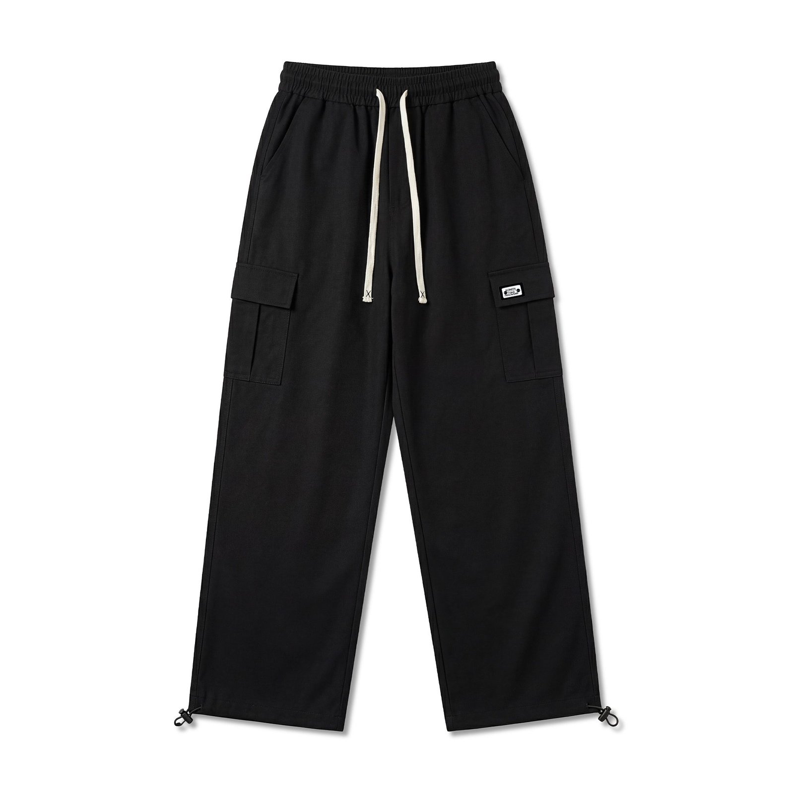 Utility Wide Leg Adjustable Hem Cargo Pants – Relaxed Street Fit
