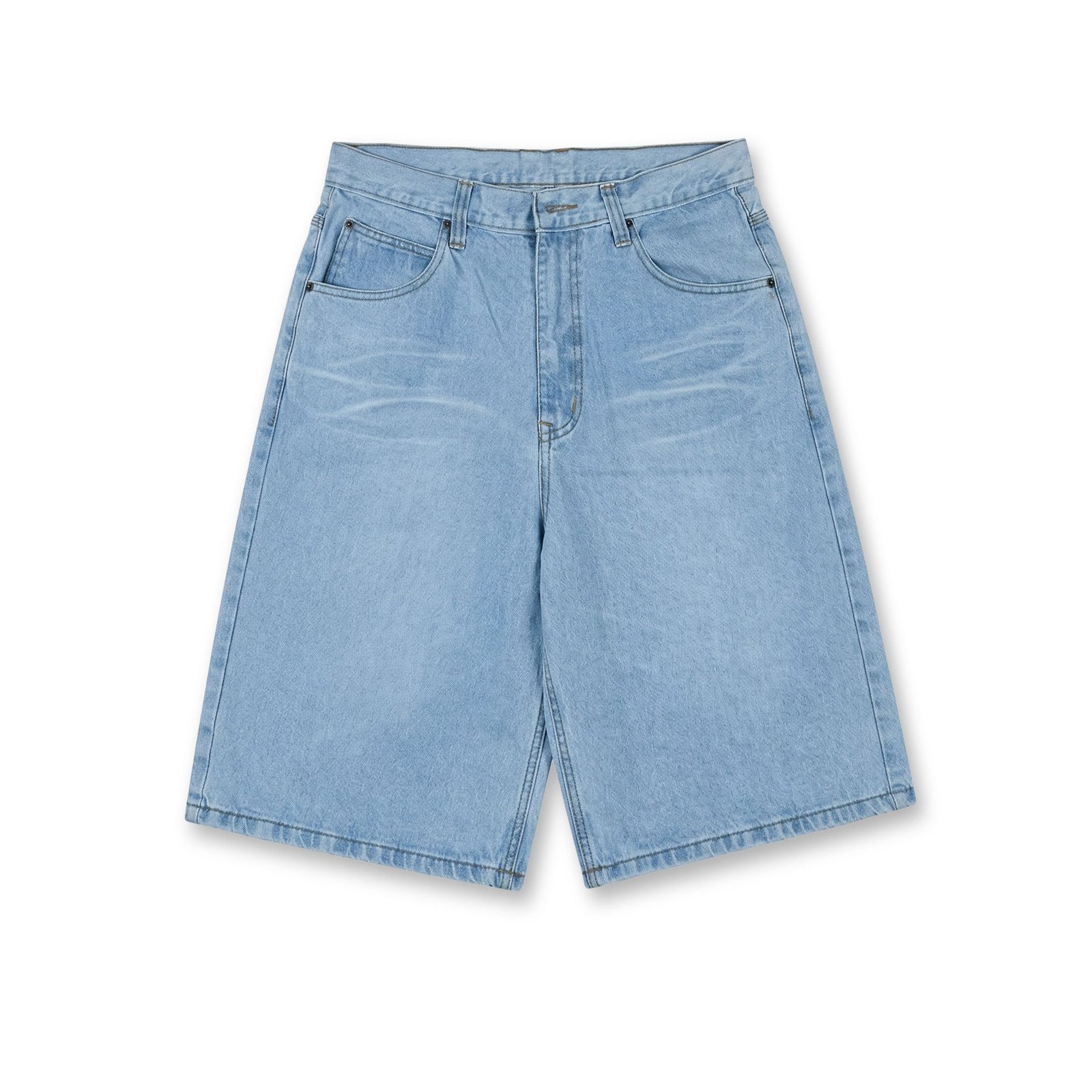 Cloud Drip Denim Jorts – Baggy Streetwear Jean Shorts
