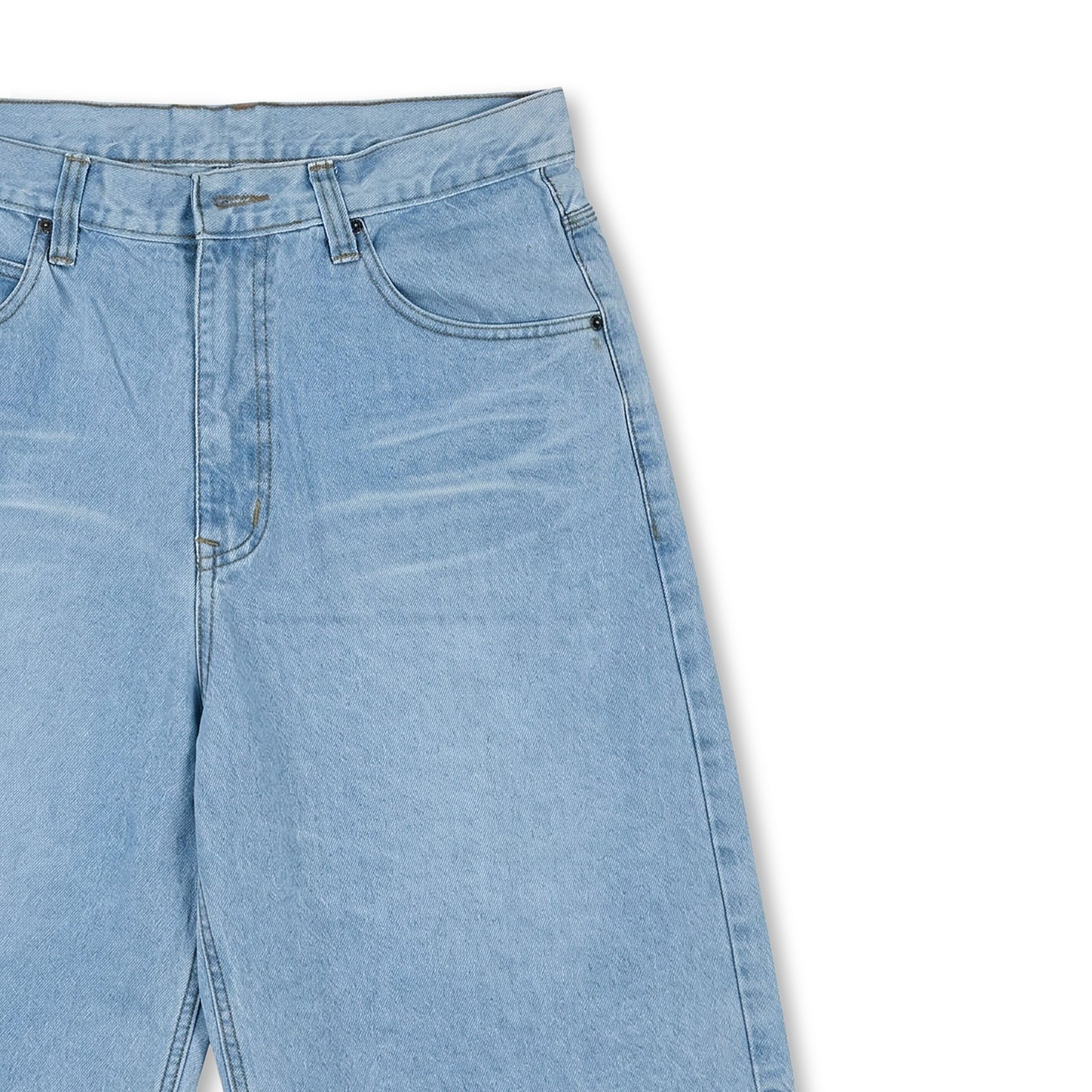 Cloud Drip Denim Jorts – Baggy Streetwear Jean Shorts