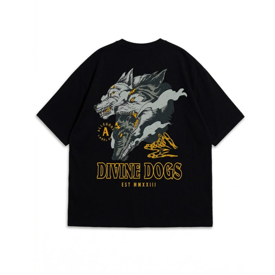 MMXXIII Divine Dogs Graphic Oversized Tee