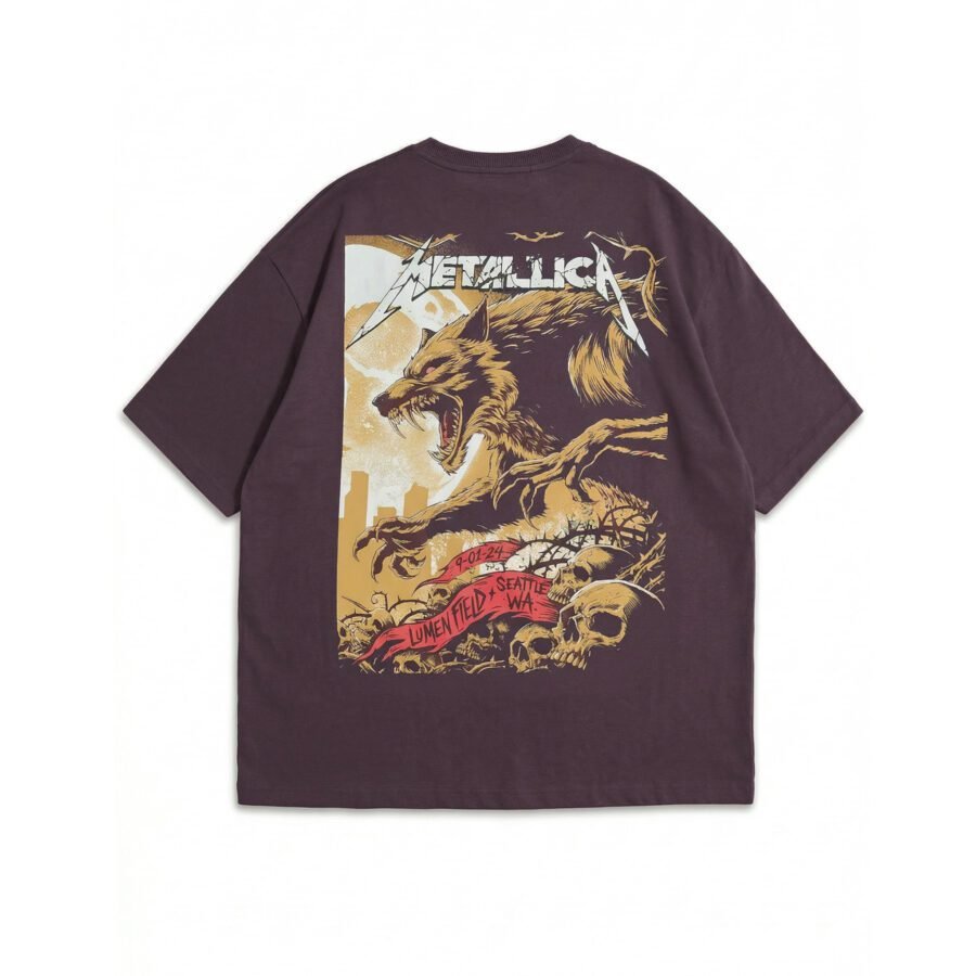 Metallica Lumanfield Wolf Hunt Oversized Tee
