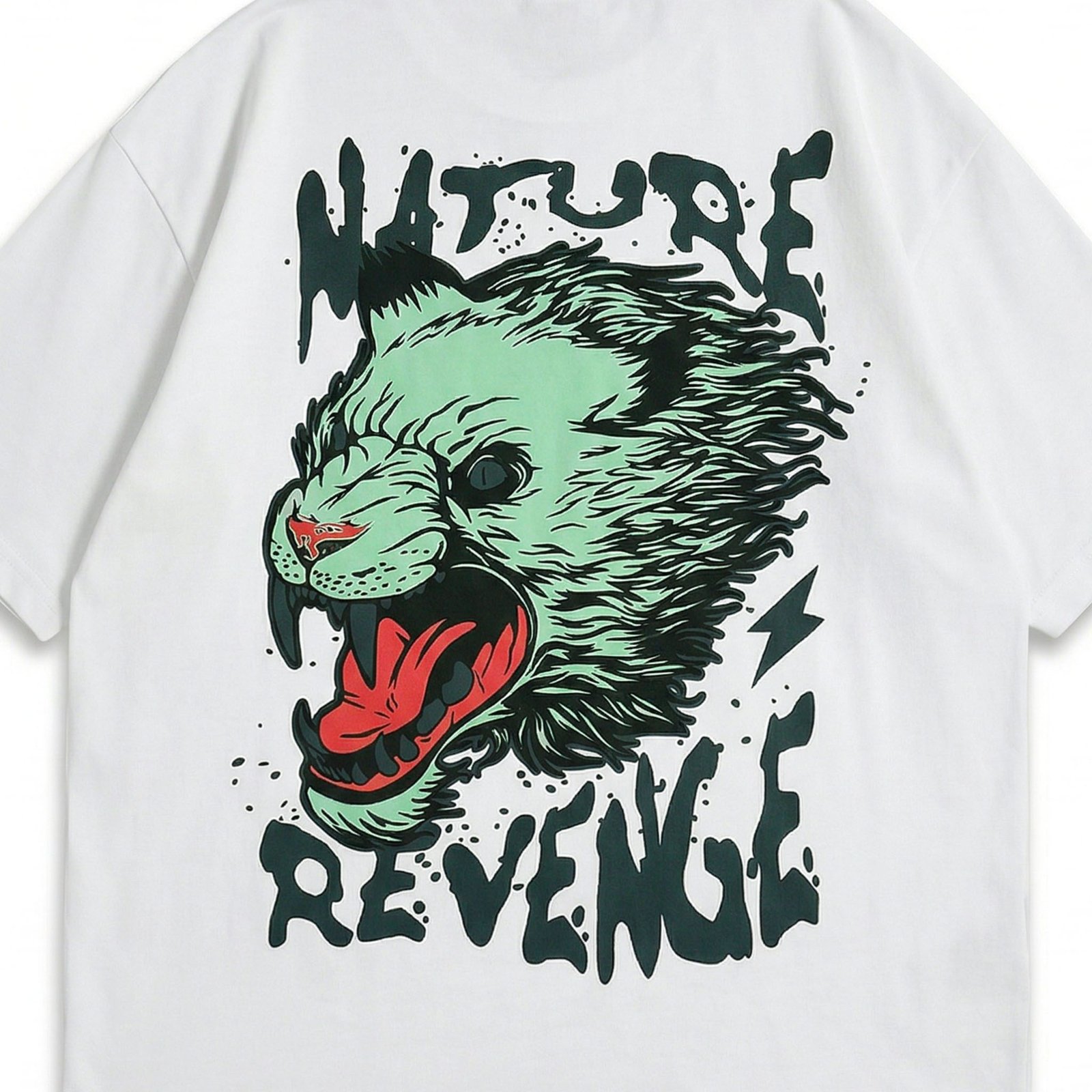 Nature Revenge Neon Beast Oversized Graphic Tee