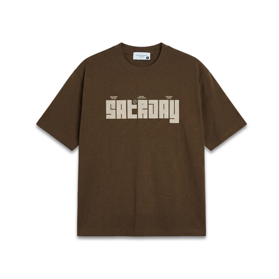 Satrday Soft Faded Oversized Graphic Tee