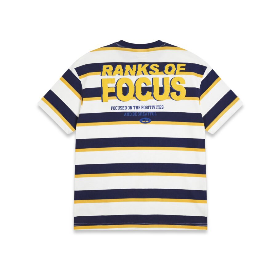 Ranks of Focus Statement Striped Oversized Tee