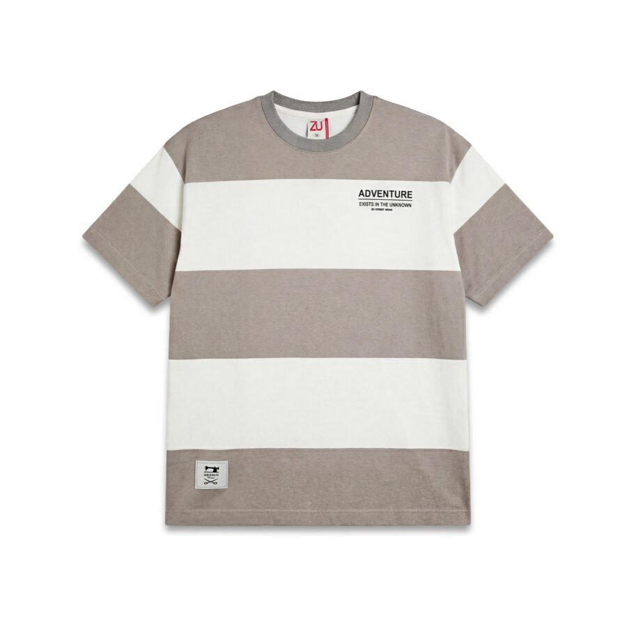 Adventure Statement Striped Oversized Tee