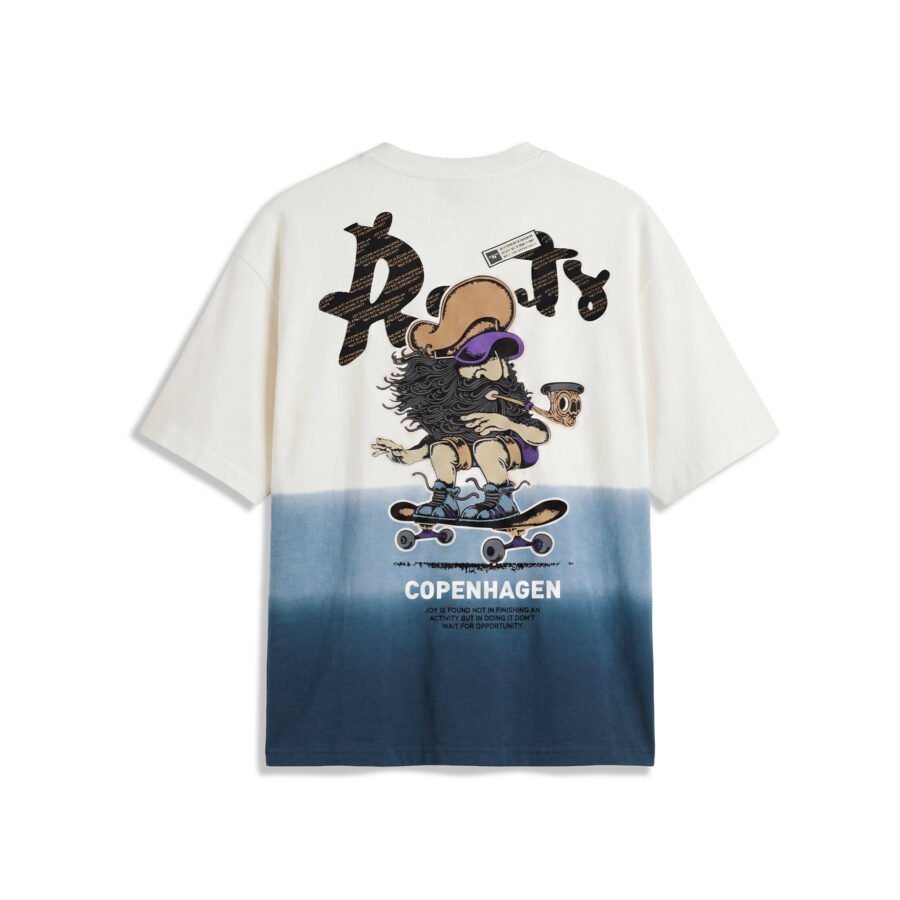 Ranty Skater Gradient Oversized Graphic Tee
