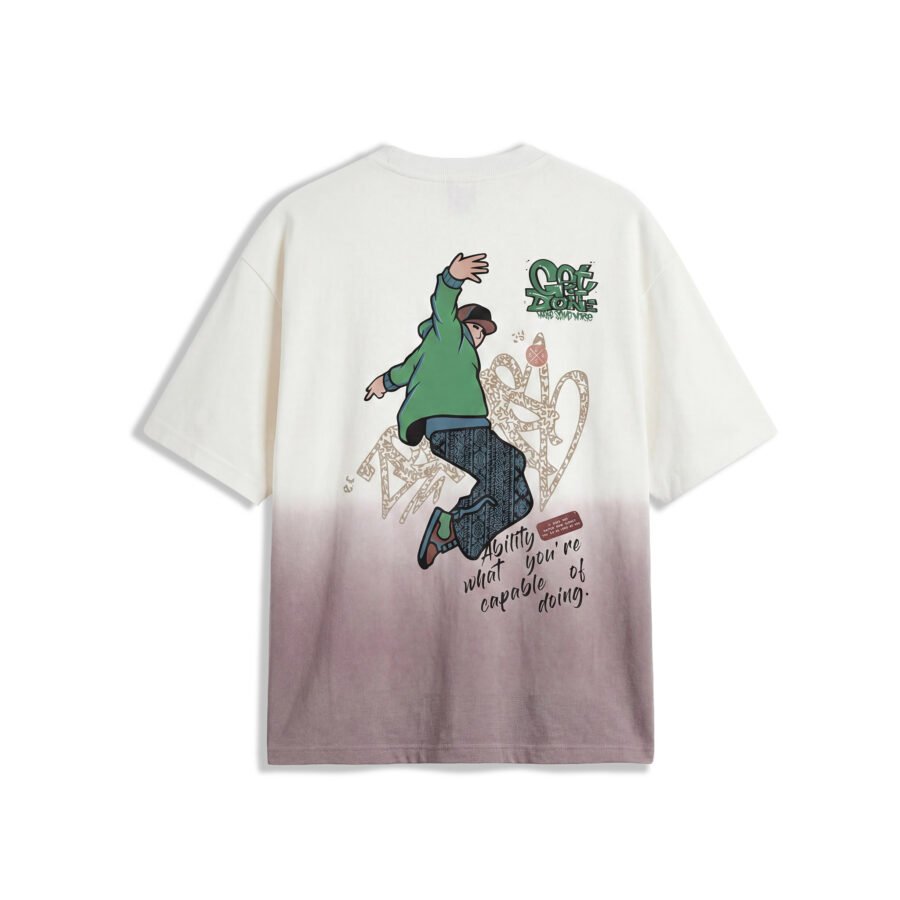 Get It Done Gradient Oversized Graphic Tee