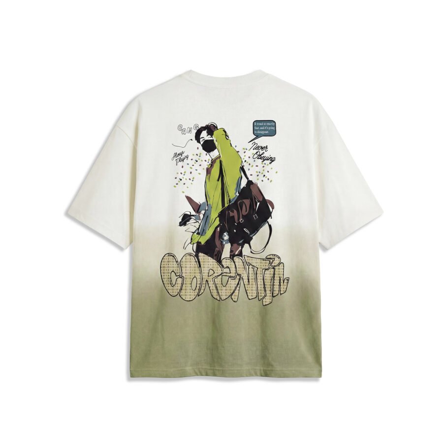 Urban Traveler Gradient Oversized Graphic Tee