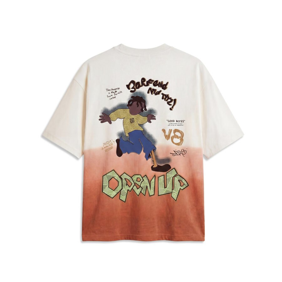 V8 On Gradient Oversized Graphic Tee