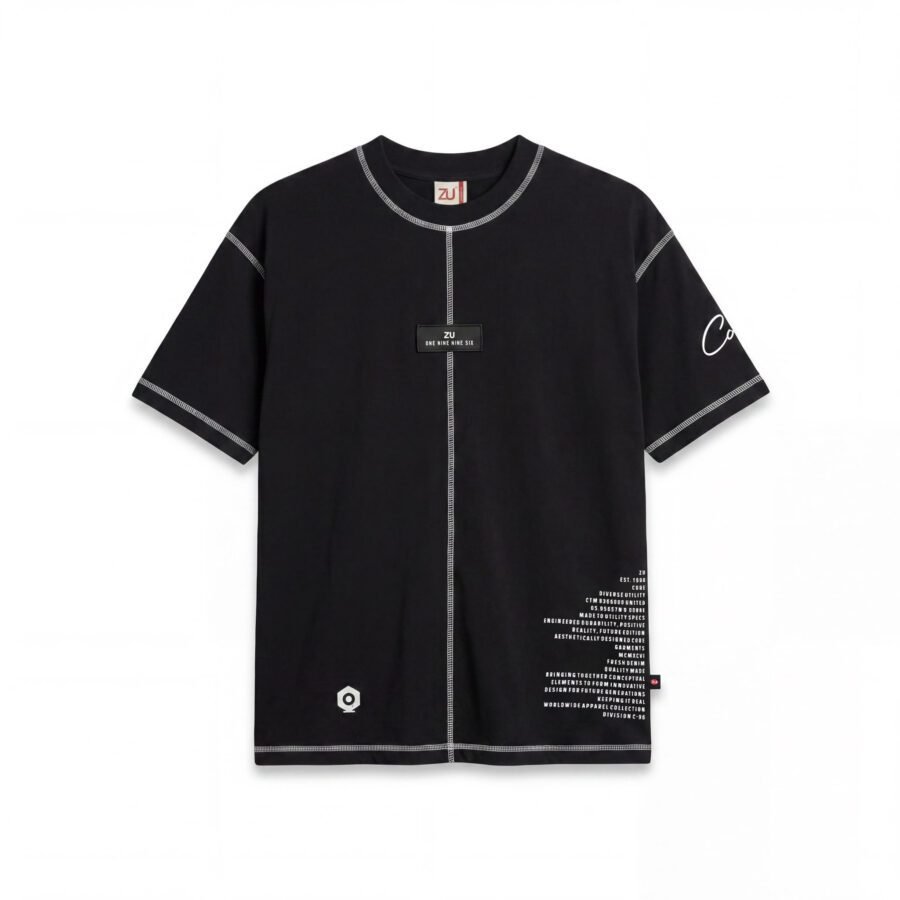 Urban Overstitch Streetwear Oversized Tee