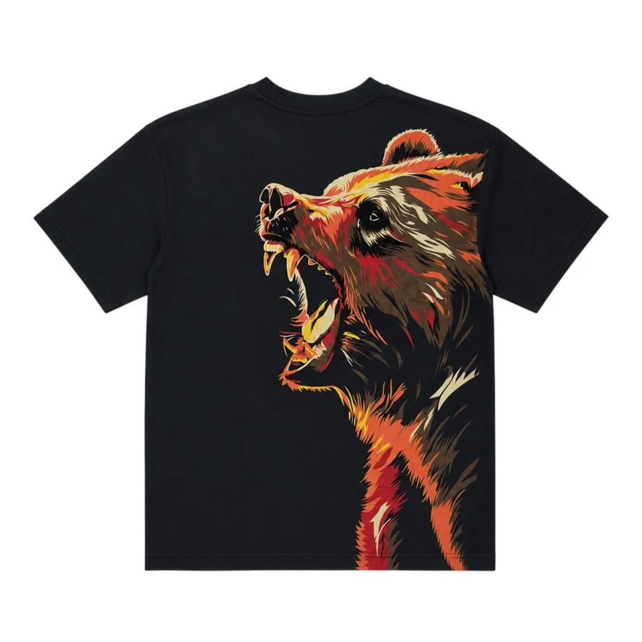 BIG CLAW Grizzly Bear Oversized Graphic Tee