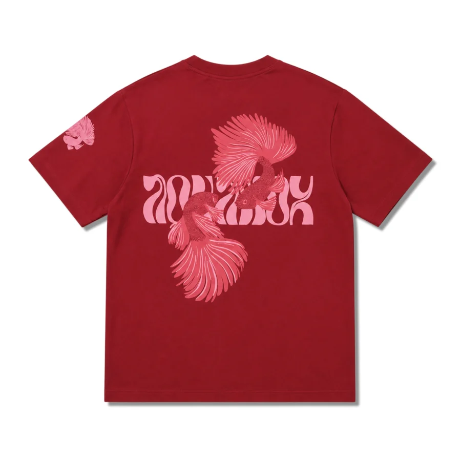 Aqua Koi Flow Oversized Graphic Tee