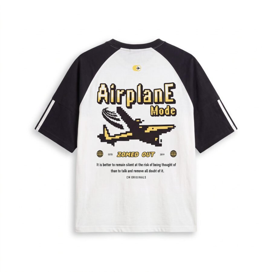 Airplane Mode Raglan Oversized Graphic Tee