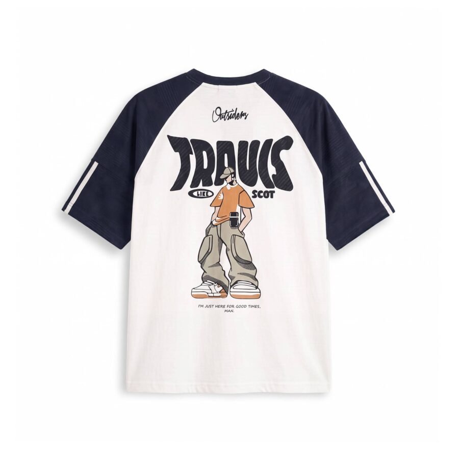 Travis Oversized Raglan Graphic Tee