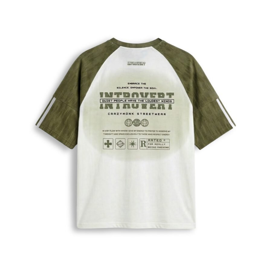 Introvert Raglan Oversized Graphic Tee