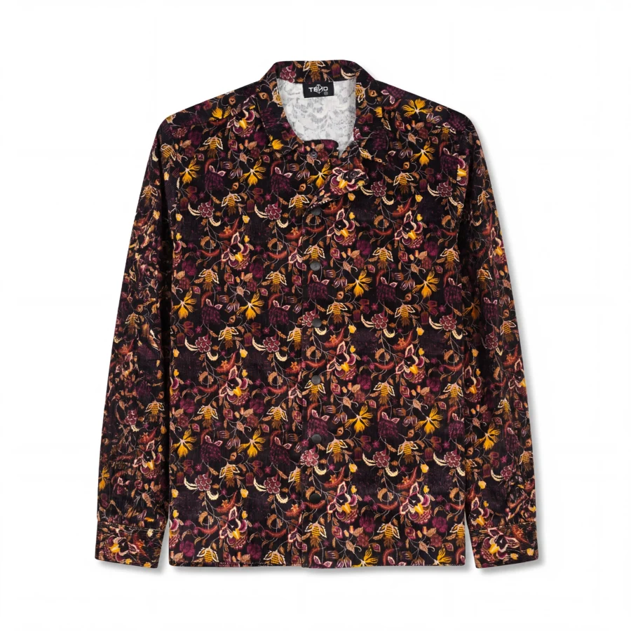 APEXIUM Floral Heavy Corduroy Jacket