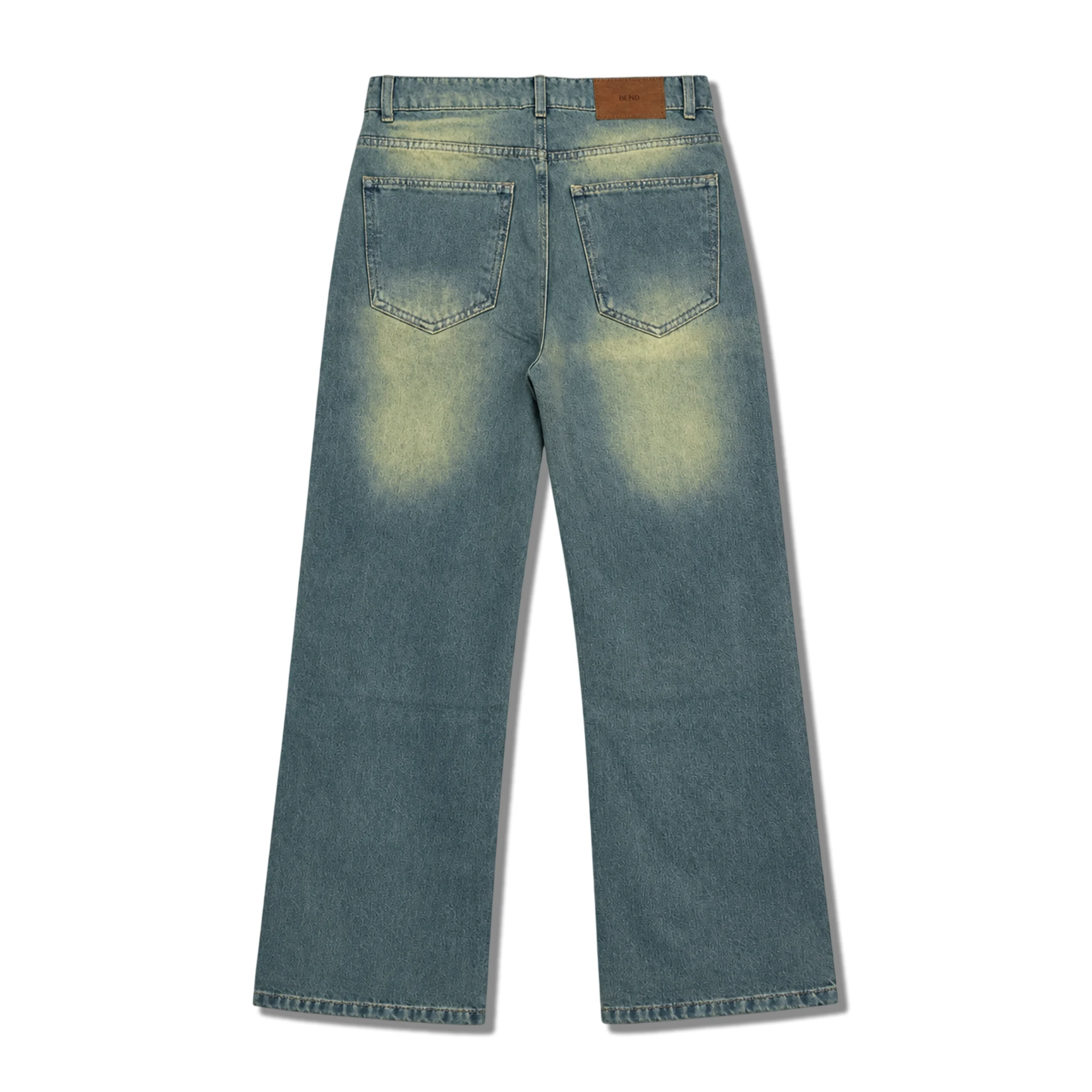 BEND Y2k Vintage Washed Baggy Denim